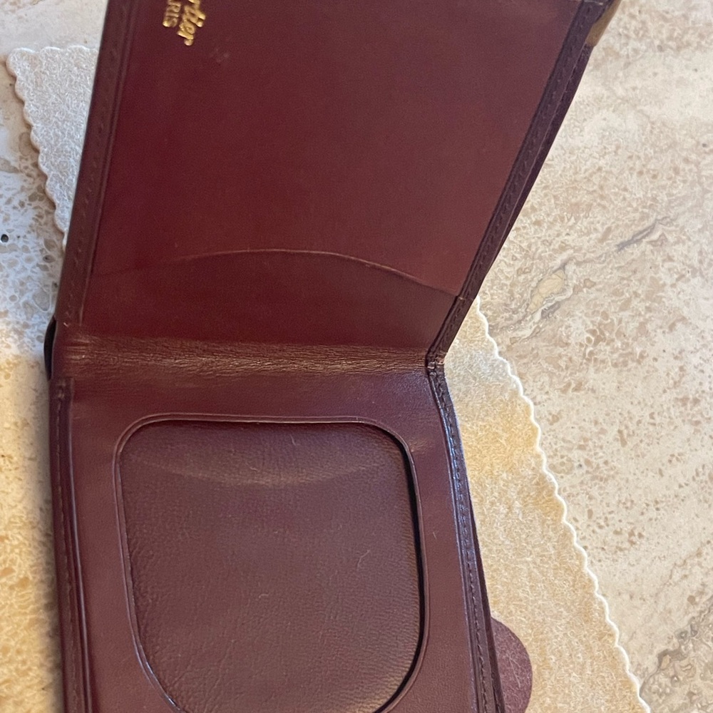 Cartier VINTAGE must de Cartier Paris Leather Business Credit Card Photo Holder - Picture 6 of 14